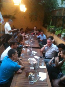 VISU members meeting at a Viennese restaurant (8 July 2013).