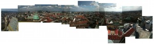Panoramic collage of Vienna; view from Stephansdom. (6 July 2013)