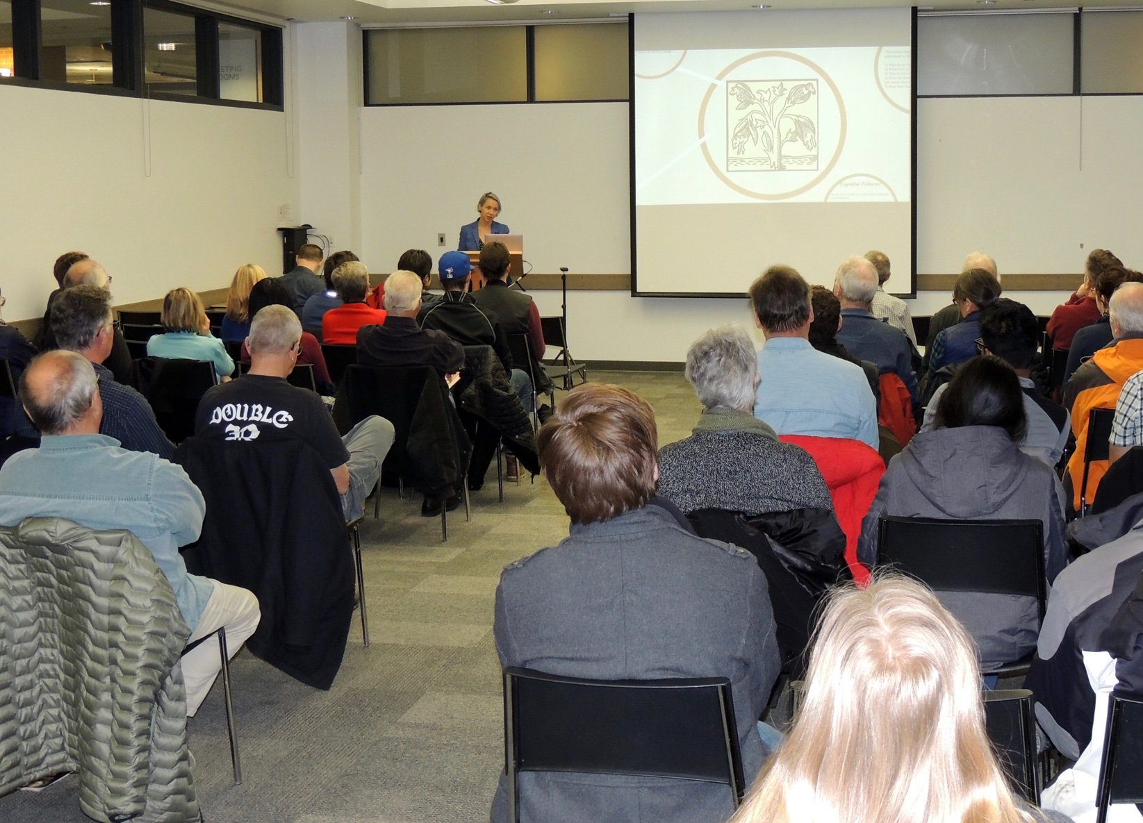 Cailin O'Connor delivers public library lecture