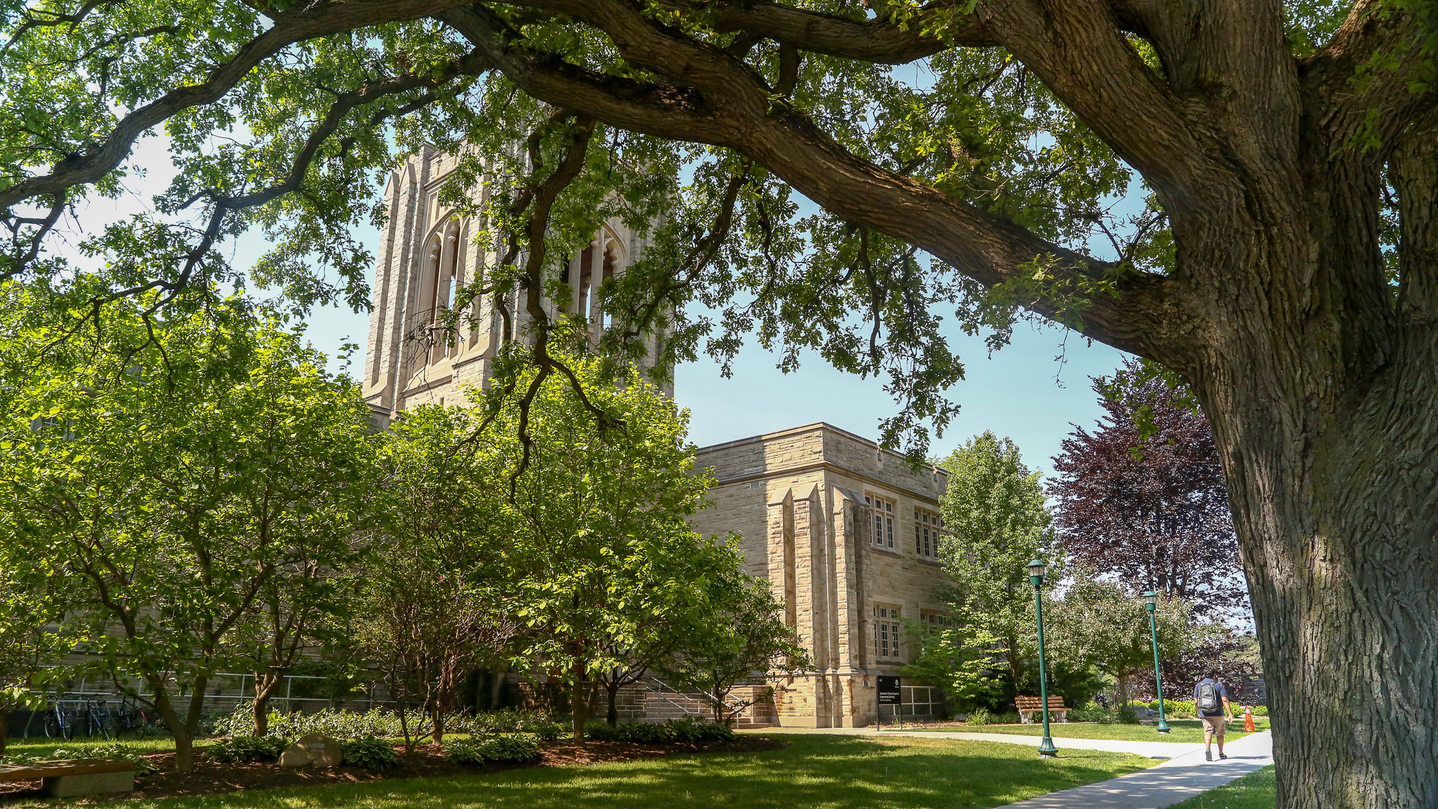 Western University campus in spring