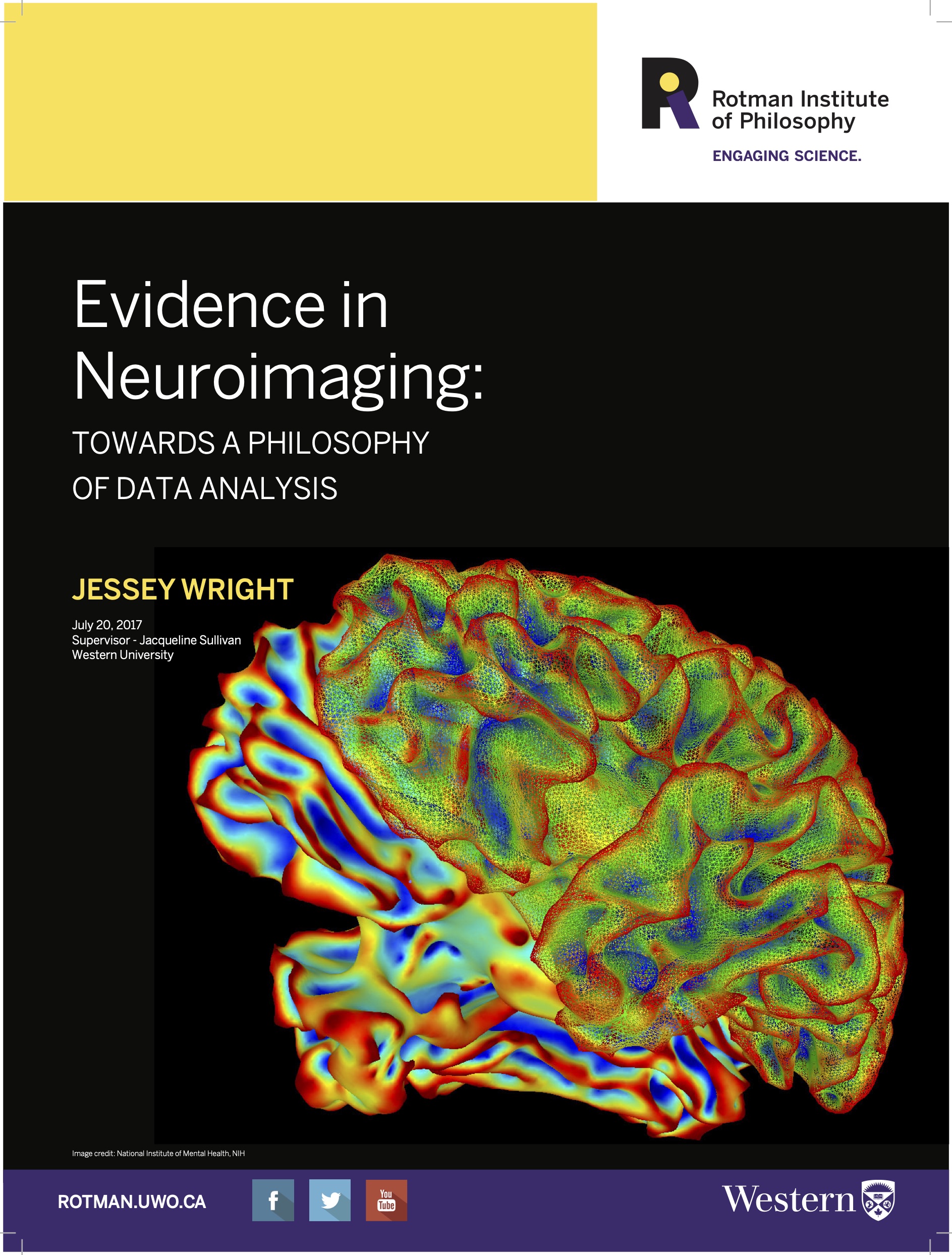 Thesis defence poster for Jessey Wright