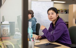 Rotman grad student; desks for Institute trainees