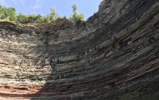 Niagra escarpment cliff face